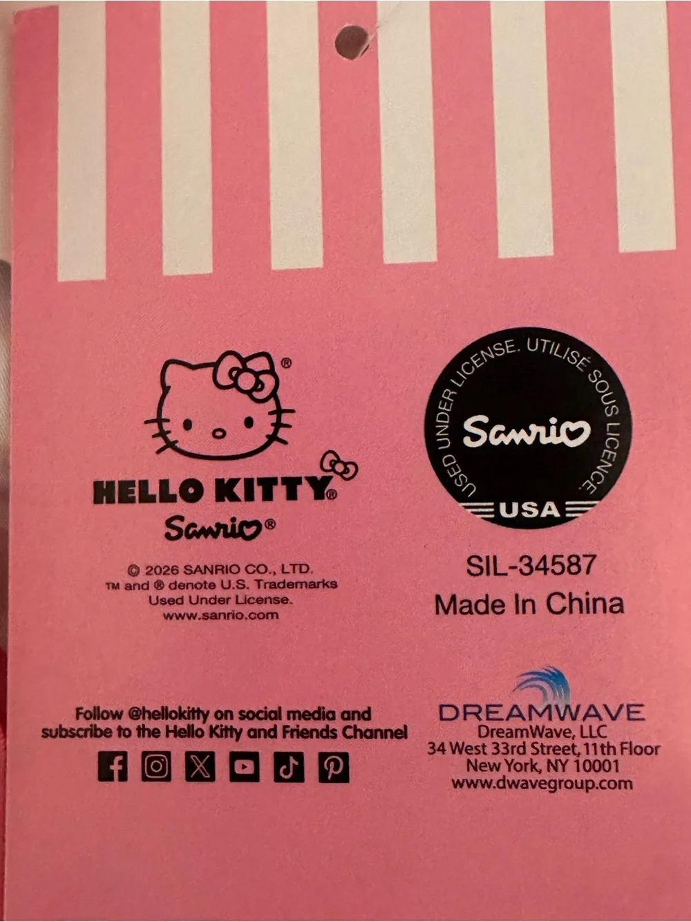 NWT Hello Kitty Sanrio Pink Long-Sleeve Rashguard Two-Piece Swimsuit Size 6 / 6X